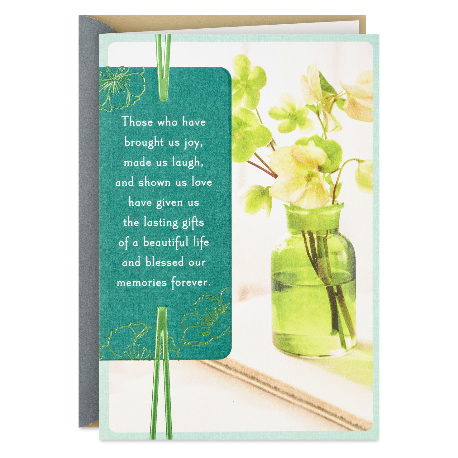Lasting Gifts of a Beautiful Life Religious Sympathy Card