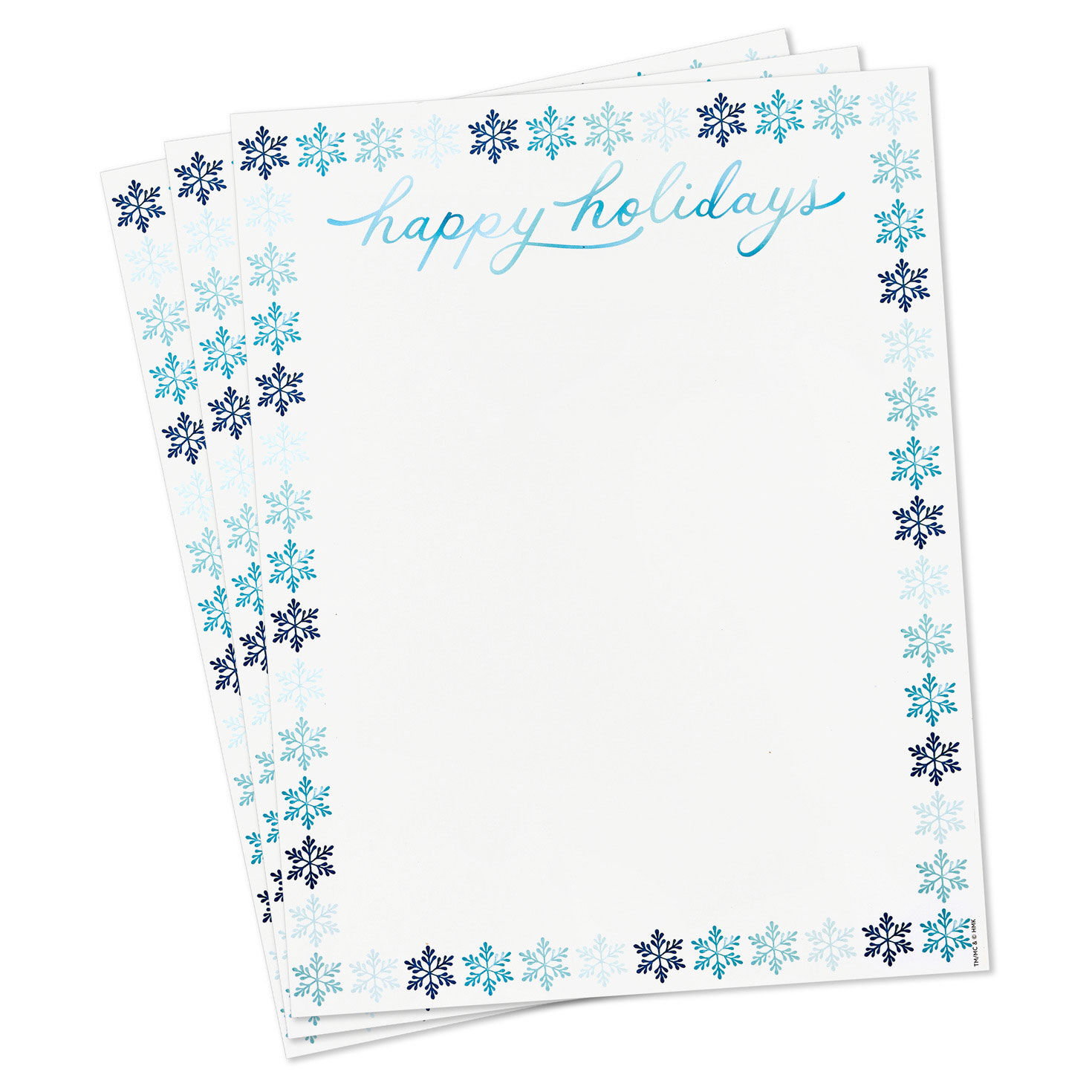 Happy Holidays Stationery Paper Pack fanned image number 2