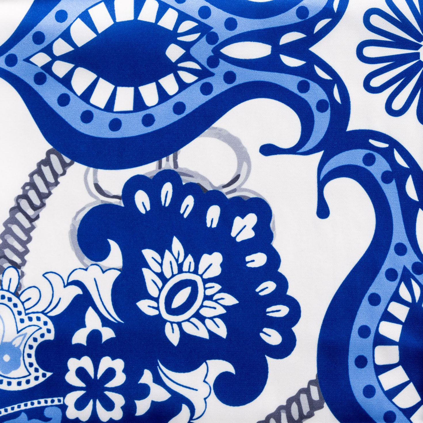 Sylvia Mollie Blue and White Delight Fashion Scarf, Blue & White, large image number 3