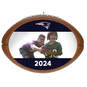 NFL Football New England Patriots Text and Photo Personalized Ornament, , large image number 1