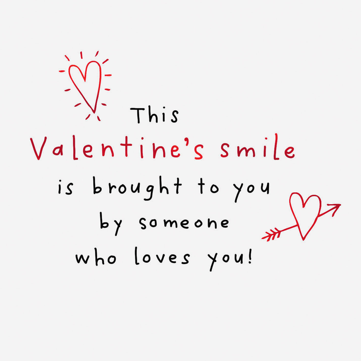 Smiling Dog Valentine's Gift Card Greeting sentiment image number 2