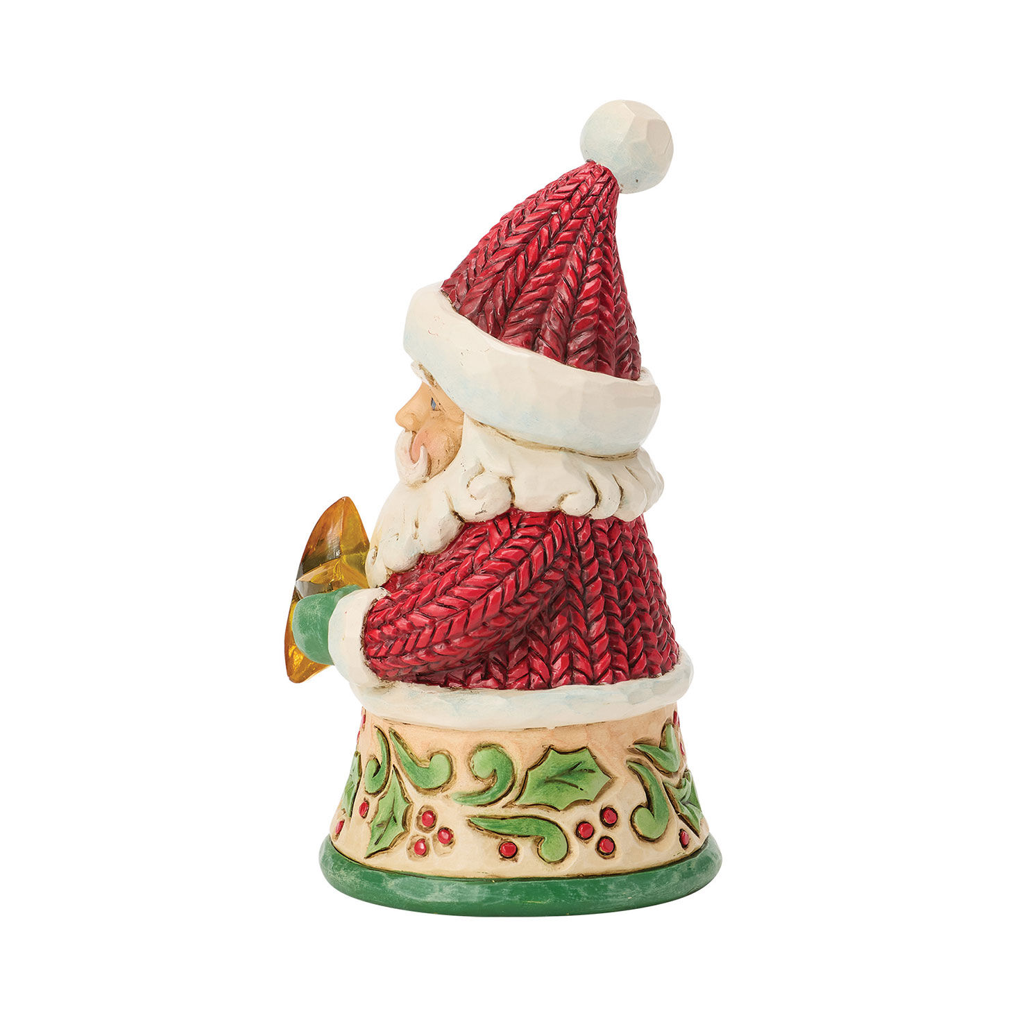 Mini Santa Holding Yellow Star Jim Shore Statue  image number 3