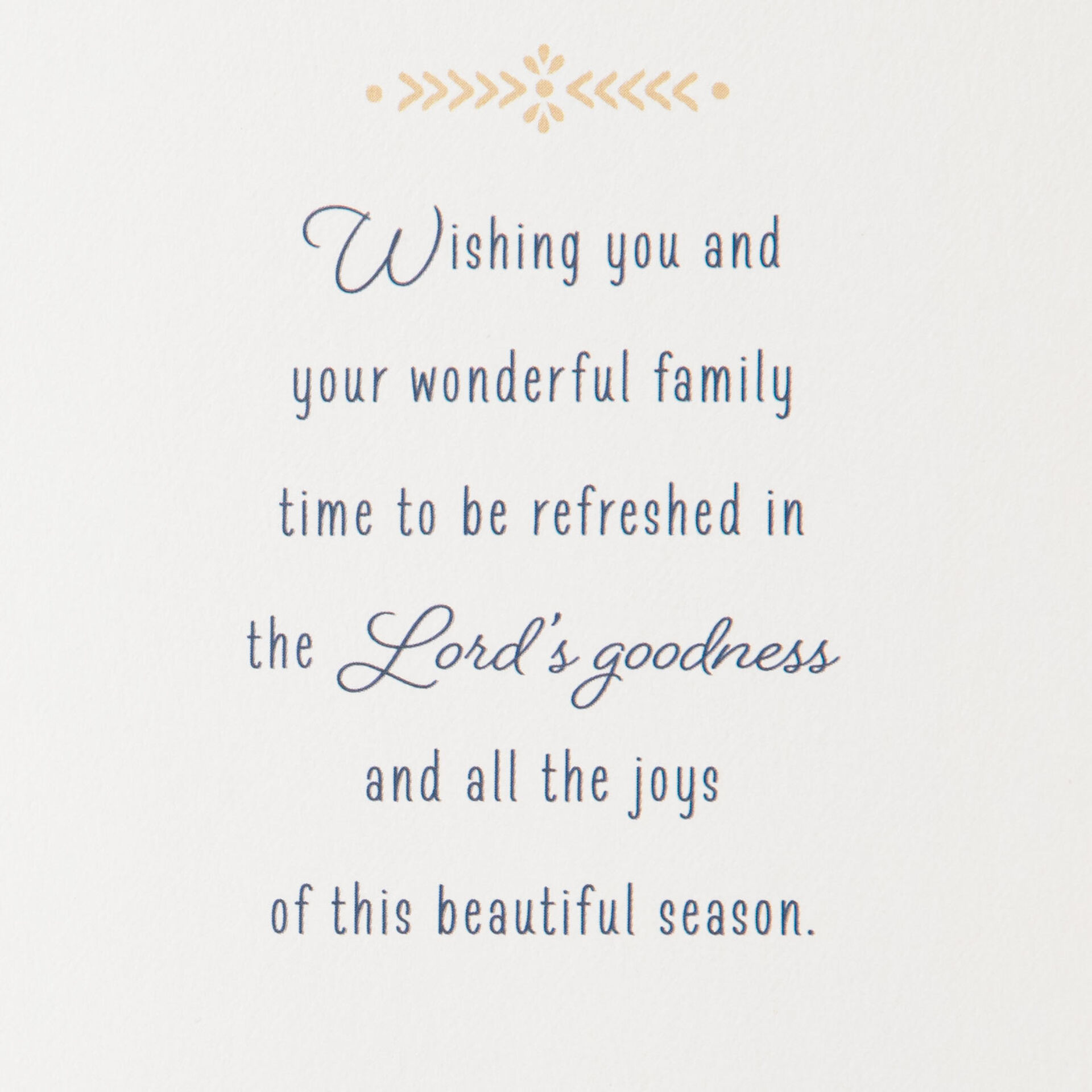 Christmas Blessings Religious Christmas Card for Pastor and Family