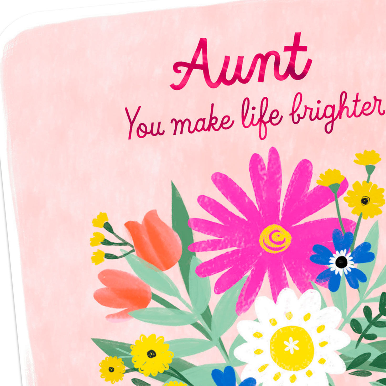Carrot and Flower Bouquet Easter Card for Aunt Card Front Detail image number 4