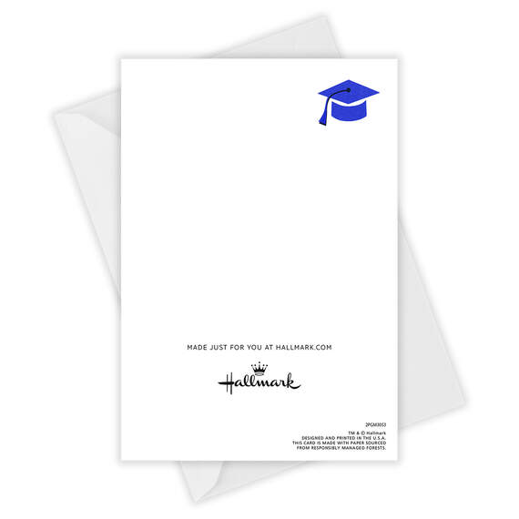 Nice Hat Folded Graduation Photo Card, , large image number 4