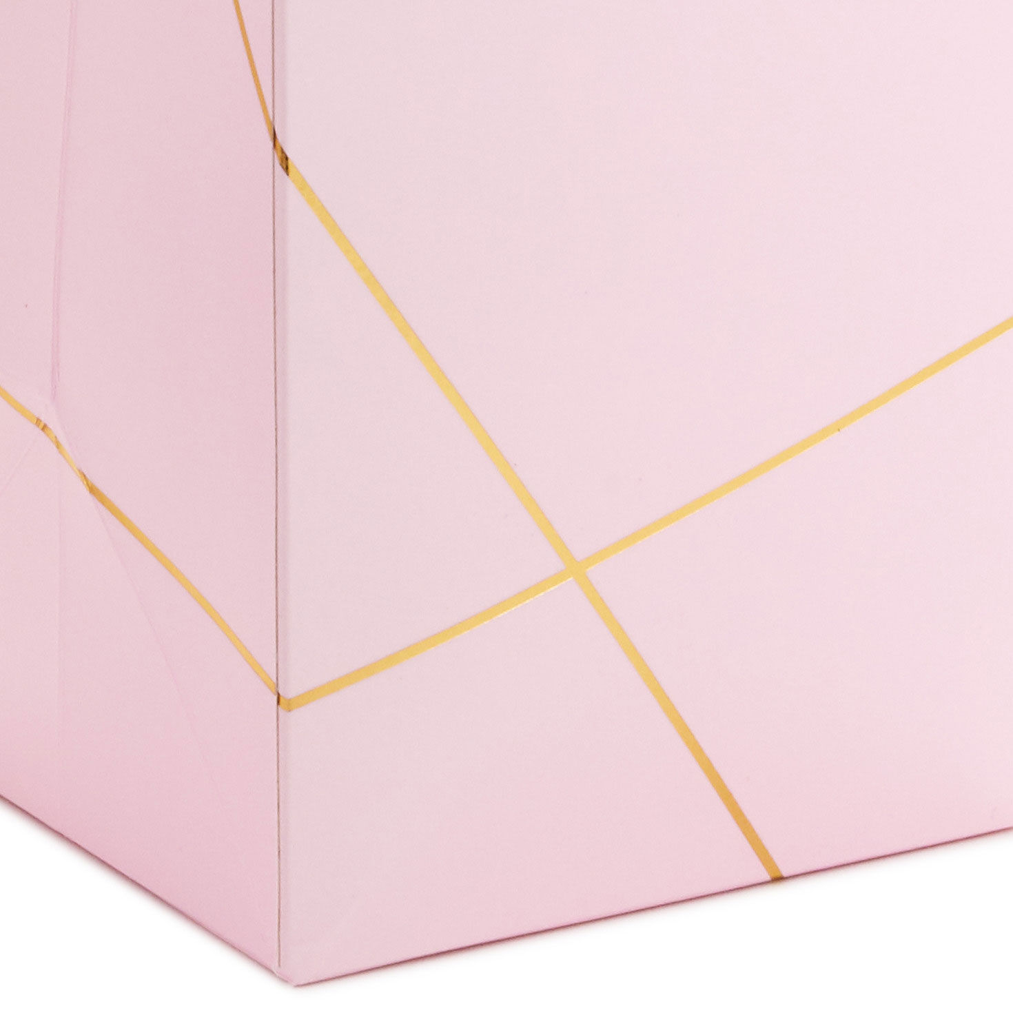 Pink Wine Bag With Lines of Gold base detail image number 3