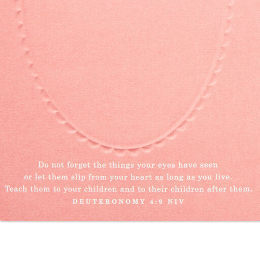 God's Special Plans Religious Baptism Card for Girl, 