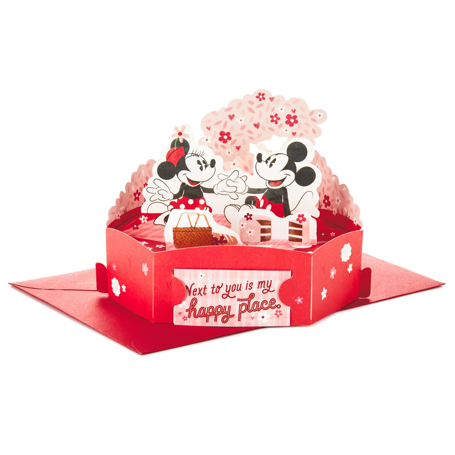 Disney Mickey And Minnie 3d Pop Up Valentine S Day Card Greeting