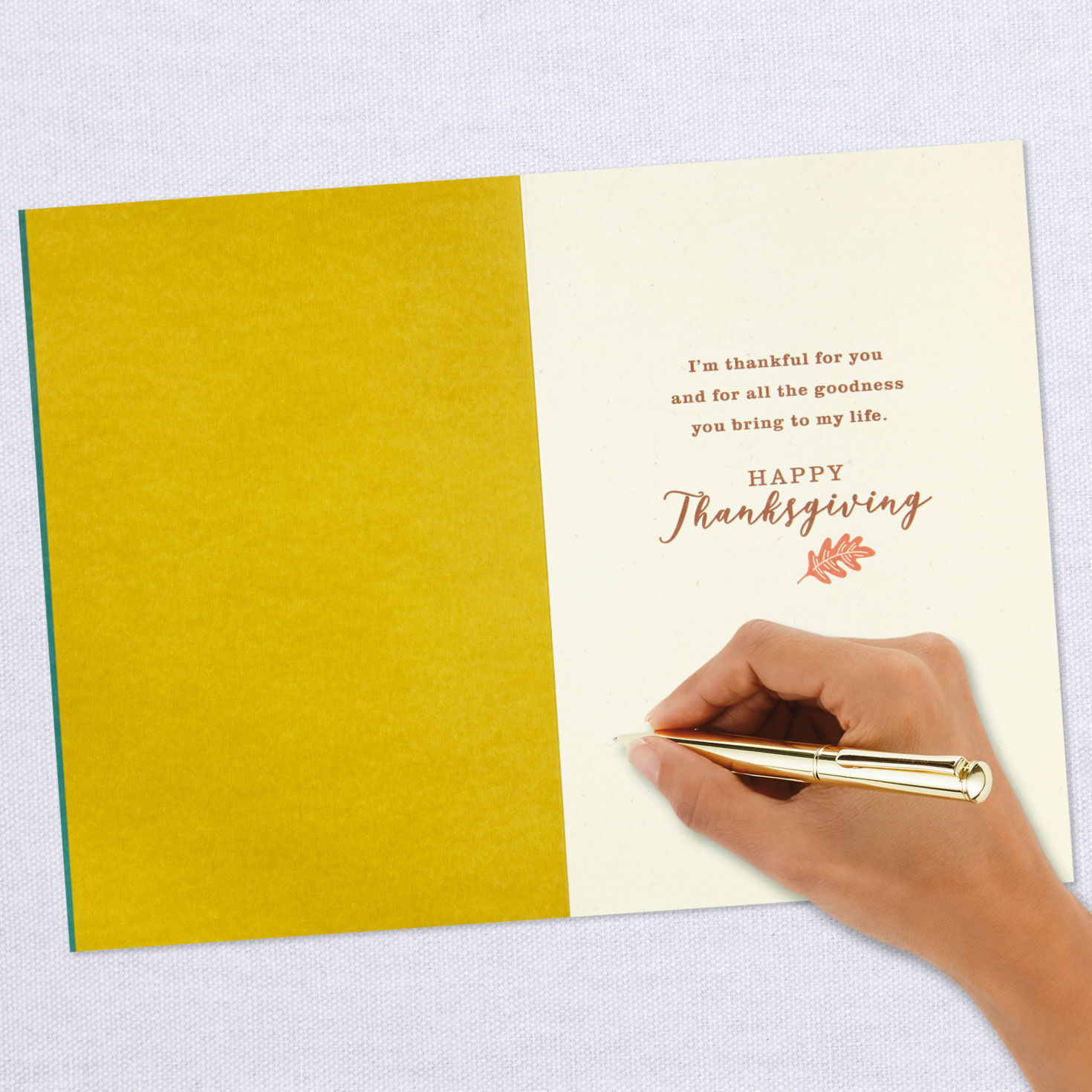 Thankful For You Fall Leaves Thanksgiving Card - Greeting Cards | Hallmark
