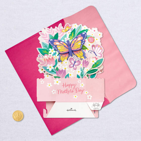 Tulips and Butterflies Musical 3D Pop-Up Mother's Day Card With Motion, , large image number 5