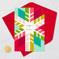 Red and White Snowman Christmas Card for Teacher Card Front with Envelope and Gold Seal image number 5