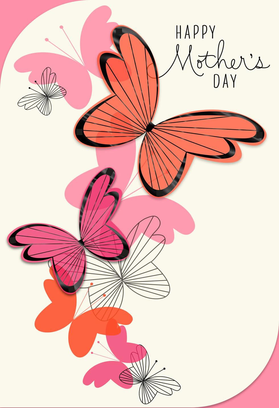Sweet Day Butterflies Mother's Day Card