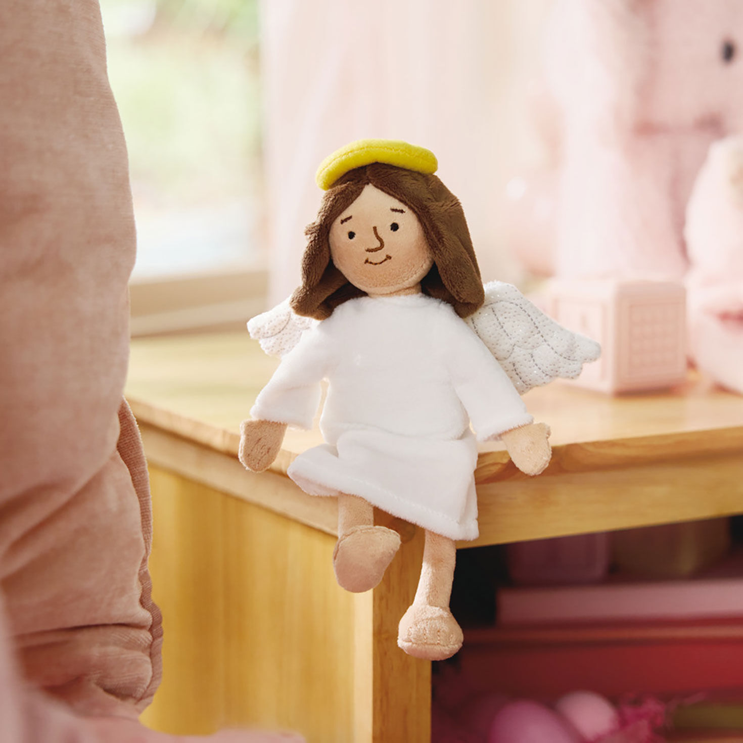 Angel Plush Doll in White Gown in use image number 2