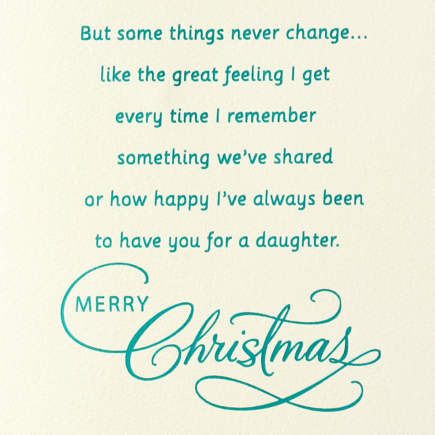 Pink Ornament With Tinsel Daughter Christmas Card Sentiment image number 3