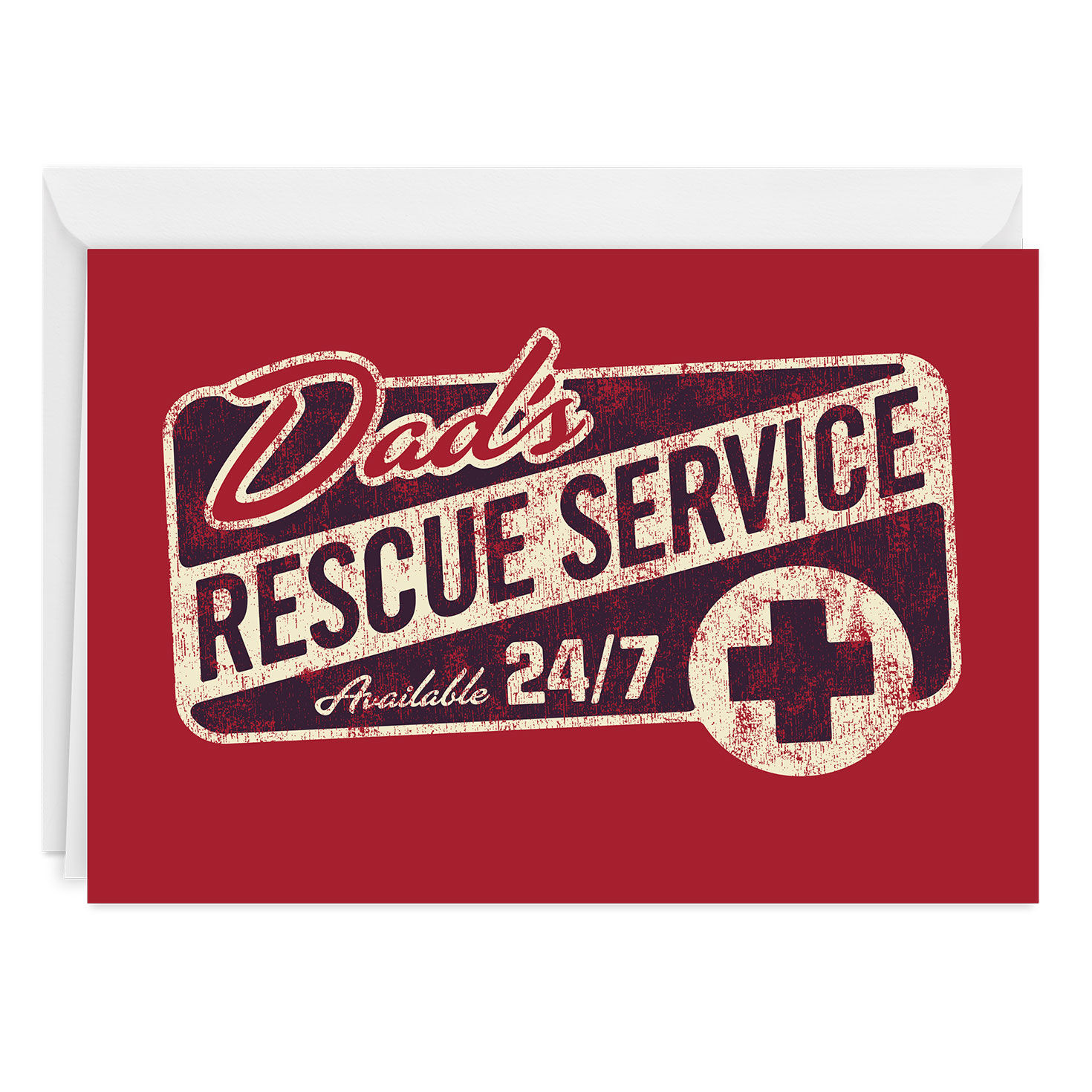 Dad's Rescue Service Custom Father's Day Card