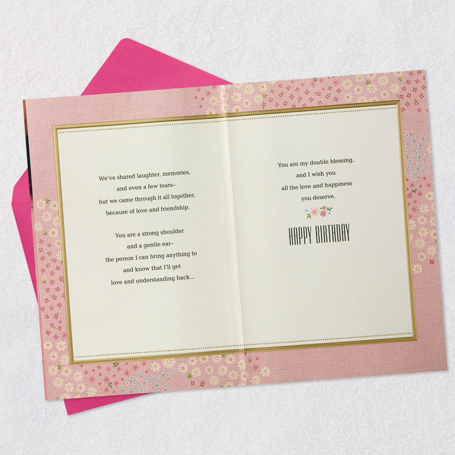 My Sister, My Friend, Twice Blessed Birthday Card for only USD 5.59 | Hallmark