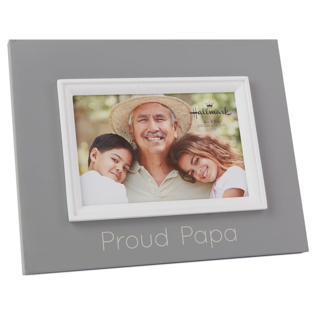 Proud Papa Wood Photo Frame 4x6 Picture Frames Hallmark Proud Papa Wood Photo Frame 4x6