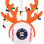 Astros Reindeer Baseball Christmas Ornament closeup view image number 5
