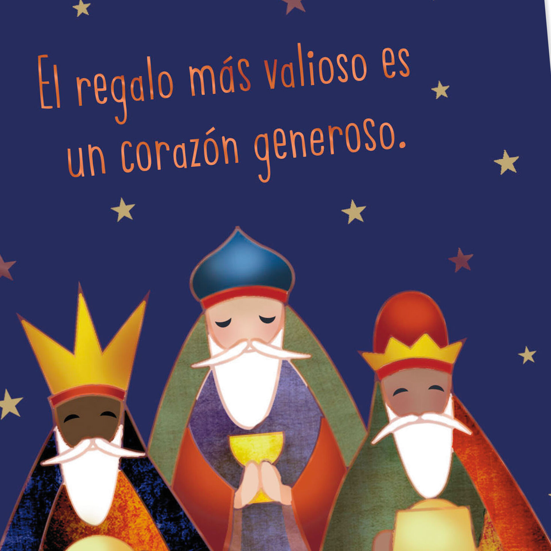 Three Kings SpanishLanguage Money Holder Epiphany Card Greeting