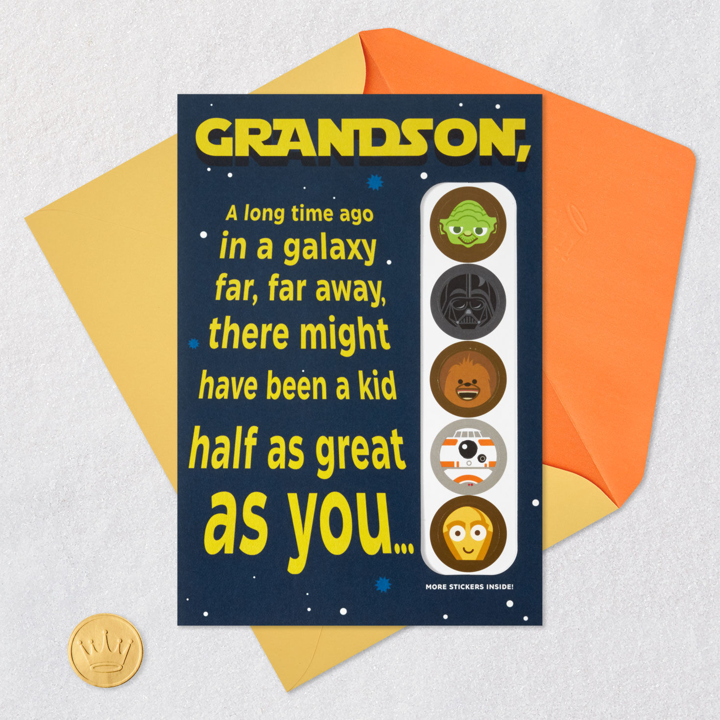 Star Wars™ No One’s Even Half as Great Birthday Card for Grandson for only USD 5.59 | Hallmark