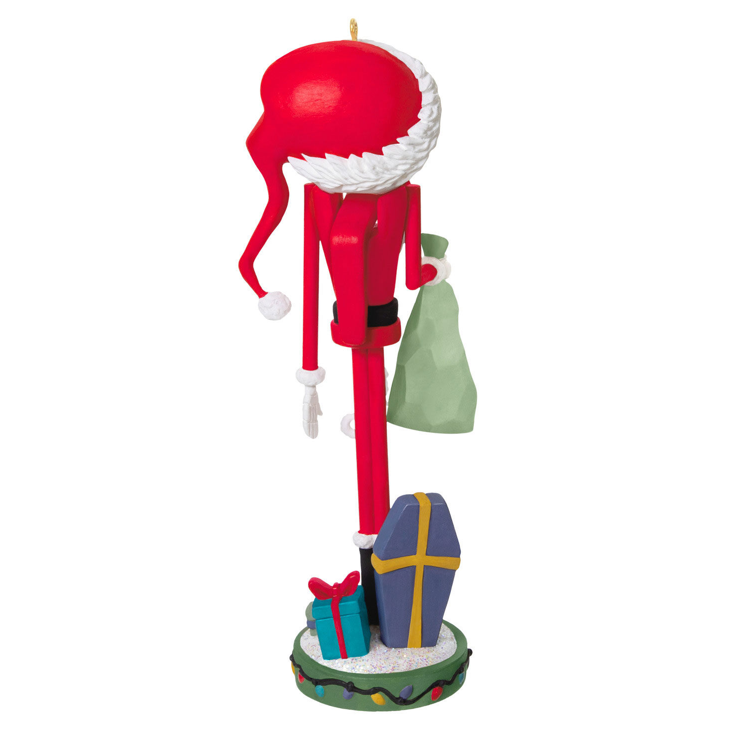 Jack Skellington Nutcracker Keepsake Ornament Back image number 6