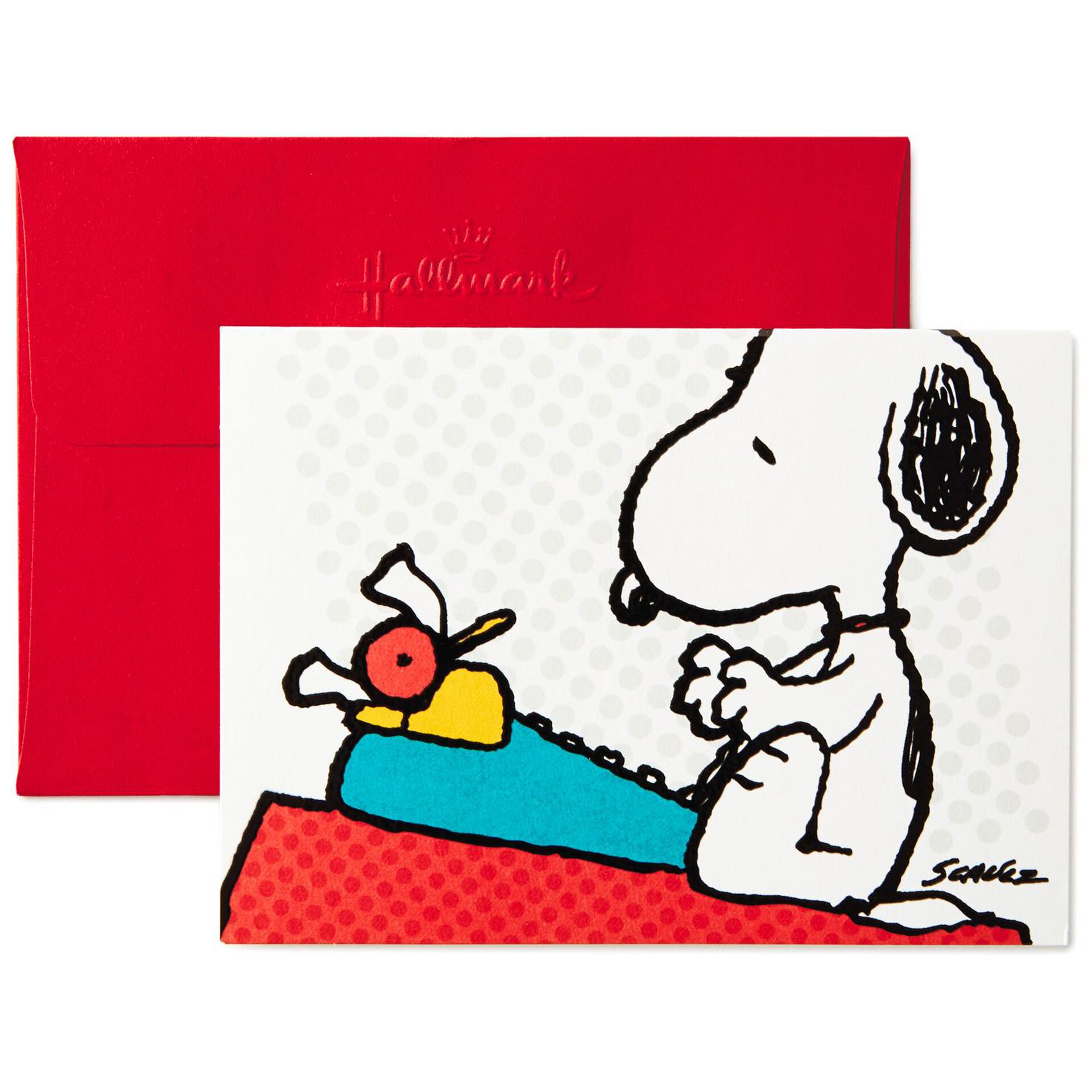 Peanuts Snoopy And Typewriter Blank Note Cards Pack Of 10 Note Cards Hallmark