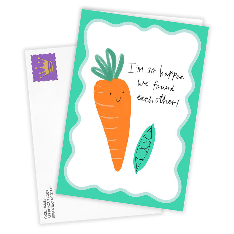 Peas and Carrot Custom Love Card, , large image number 2