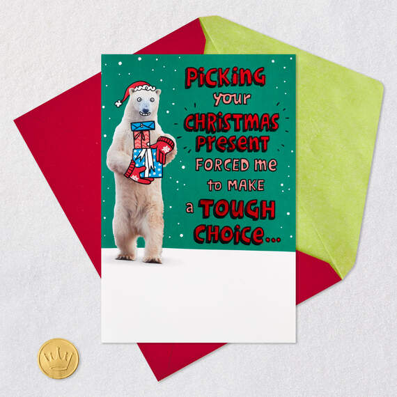Picking Your Present Funny Pop-Up Christmas Card, , large image number 5