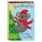 Bundled Koala Christmas Card for Granddaughter Card Front image number 1