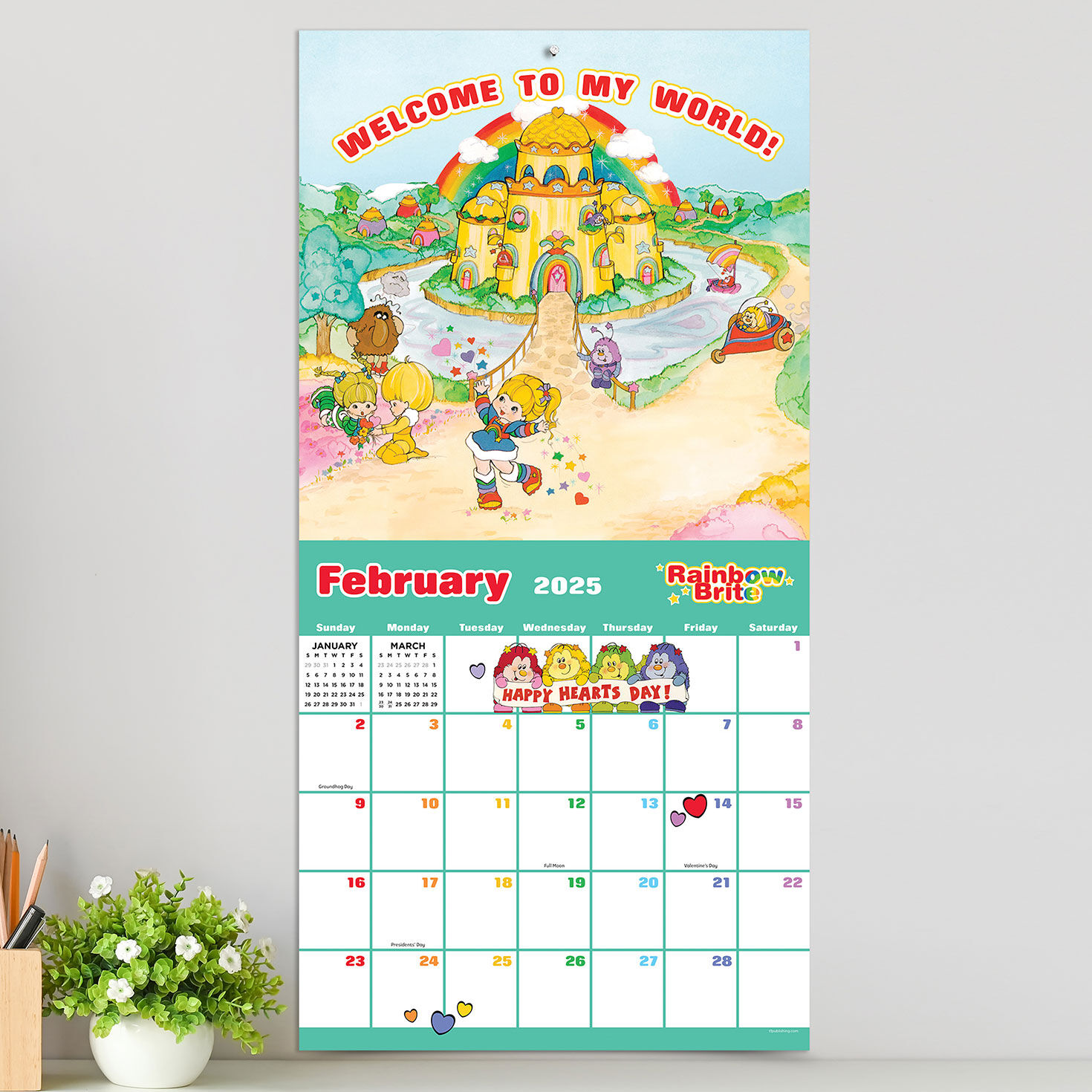 Rainbow Brite 2025 Wall Calendar Calendars & Planners Hallmark
