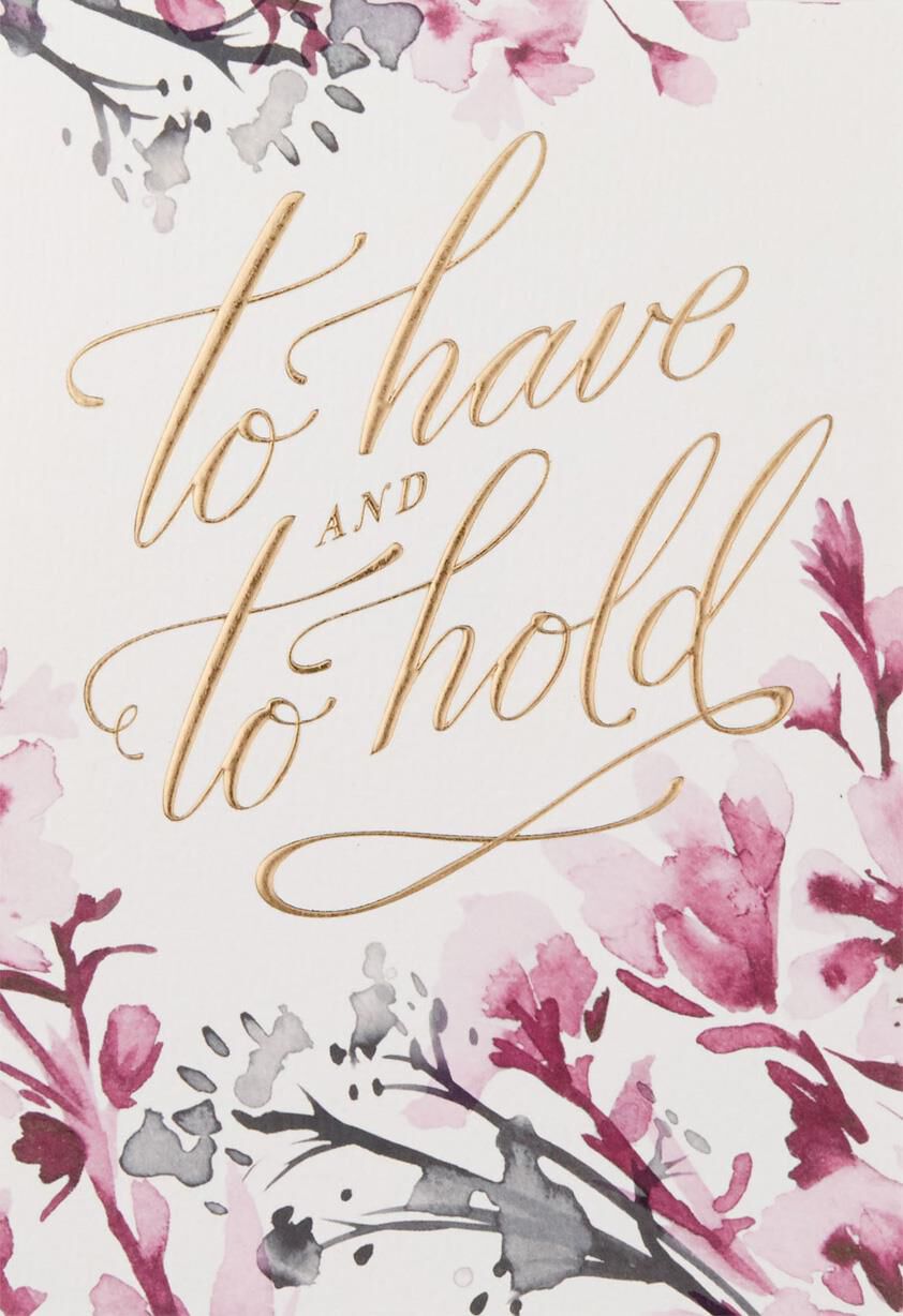 To Have and To Hold Wedding Card