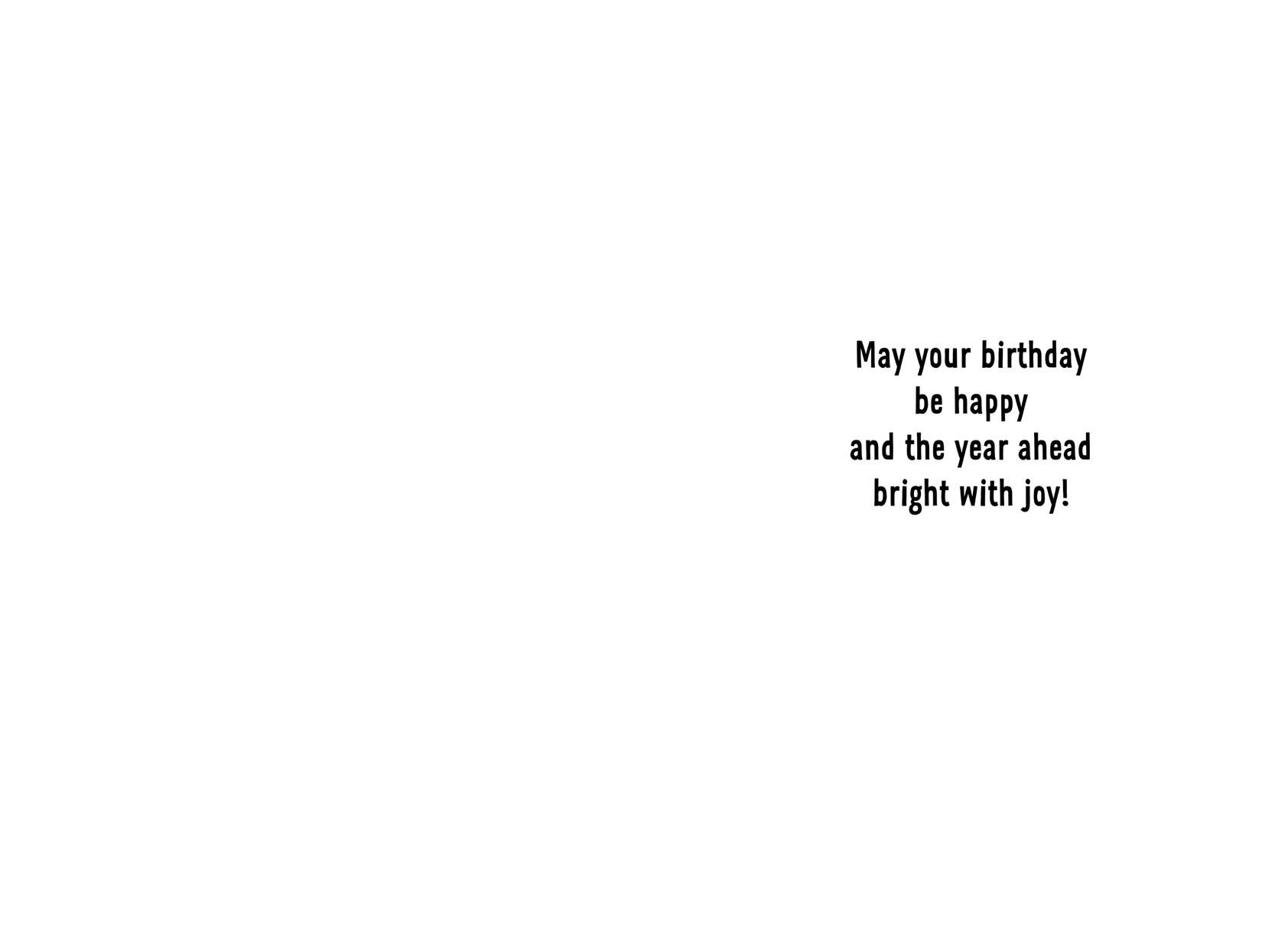 Squares, Dots and Foil Happy Birthday Card