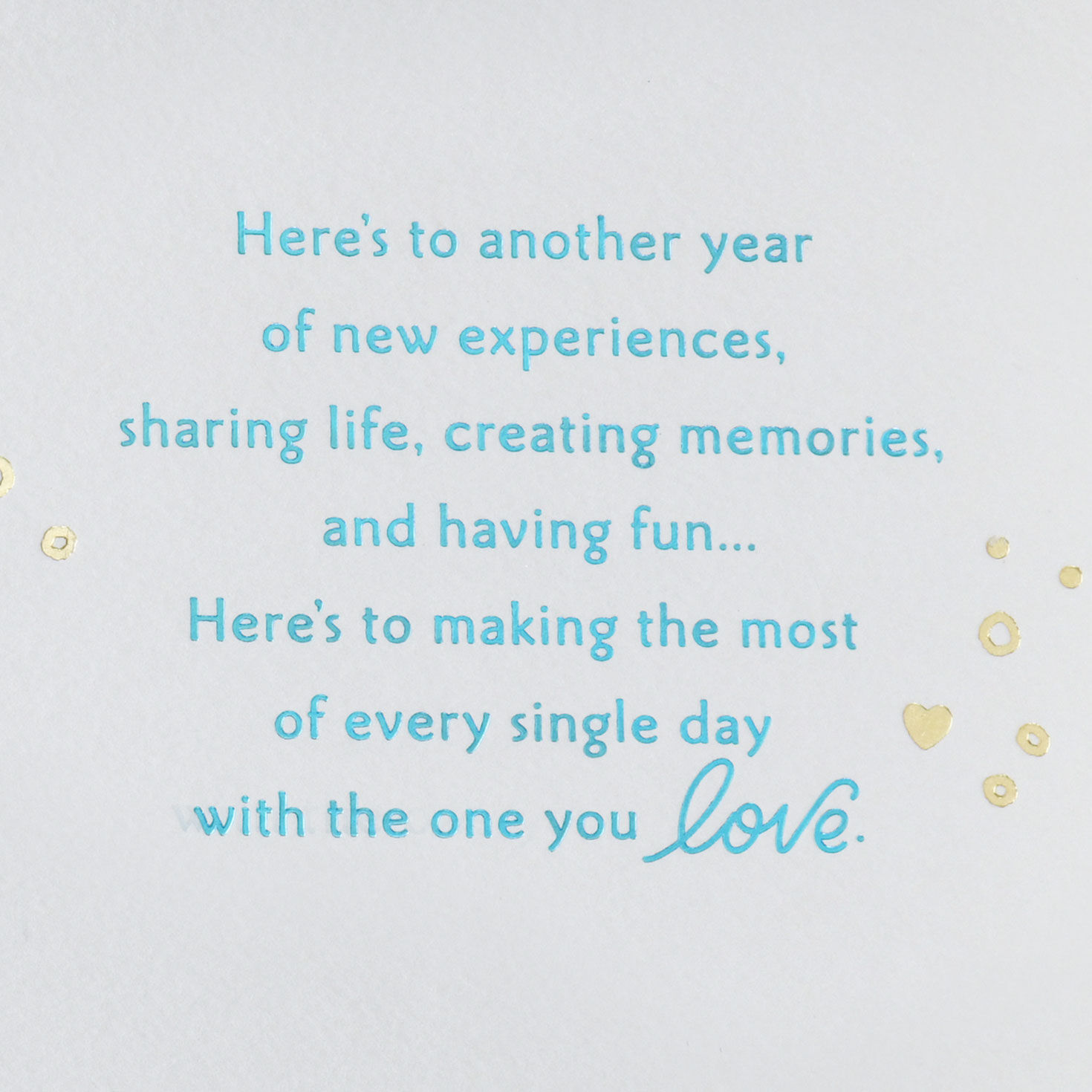 Seashells and Waves in Sand Anniversary Card Sentiment image number 2