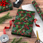 Pine and Berry Collage Jumbo Christmas Gift Wrap in use image number 3