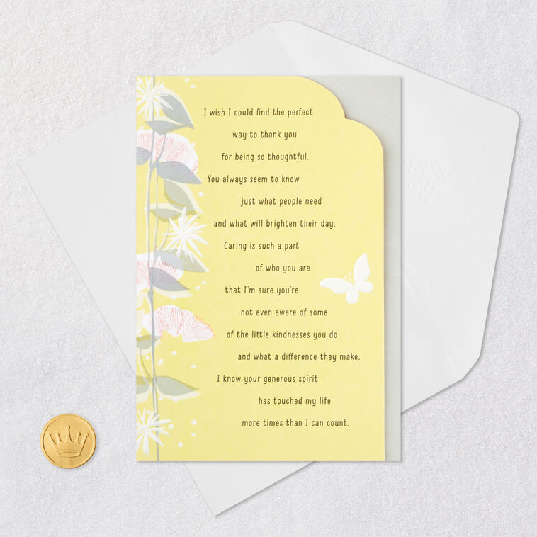 Generosity Card Thank You Notes For Generosity