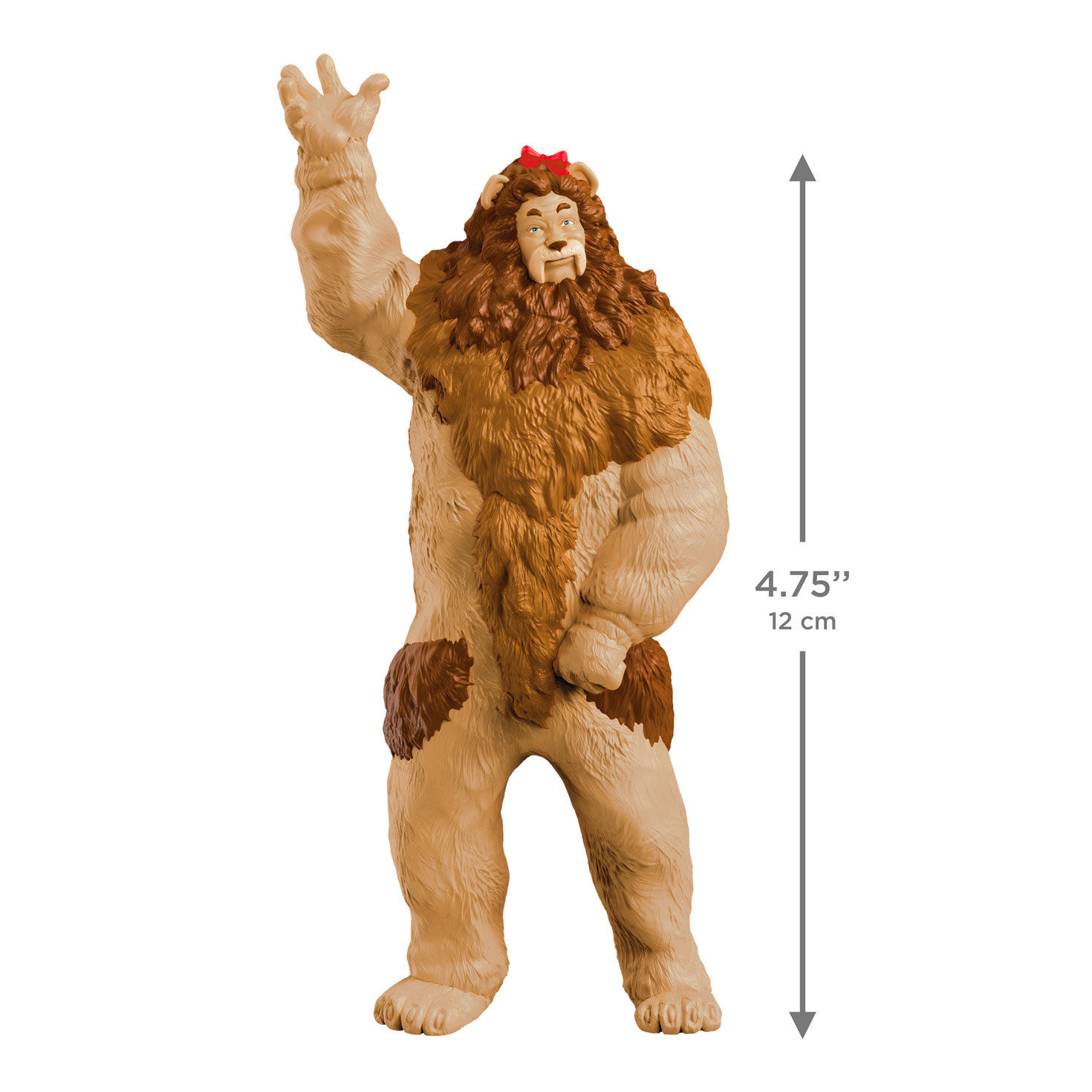 The Wizard of Oz Cowardly Lion Keepsake Ornament measurement image number 3