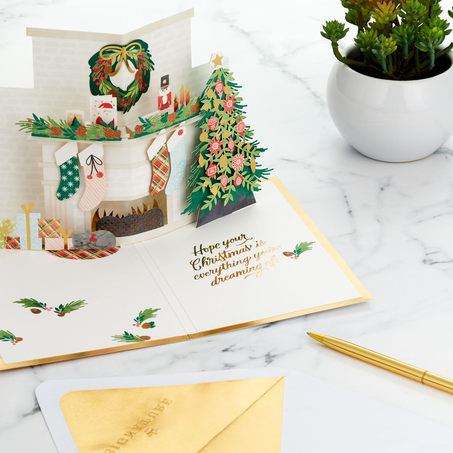 Let Your Heart Be Light 3D Pop-Up Christmas Card for only USD 12.99 | Hallmark