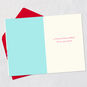 Pink and Teal Ornaments Christmas Card for Granddaughter Open card with envelope image number 3