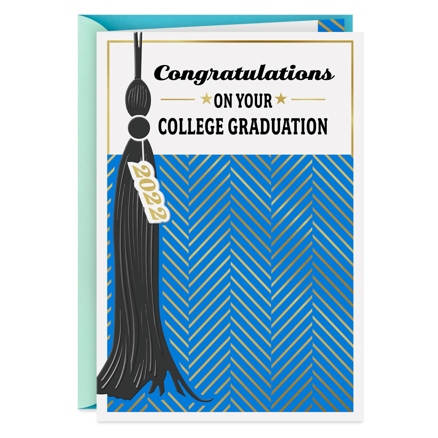 YOU DESERVE IT High School College G33 Hallmark GRADUATION Card Congratulations