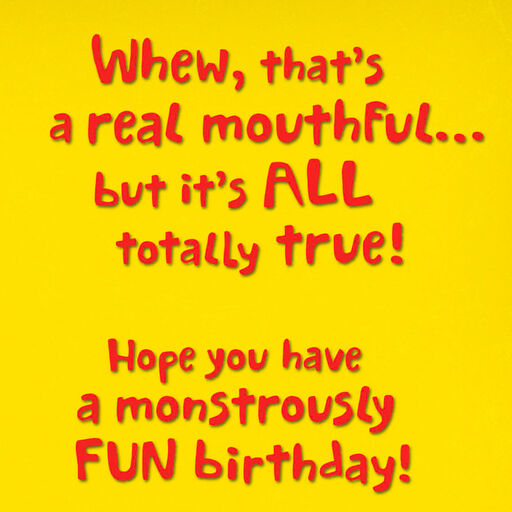 Monstrously Fun Birthday Card for Grandson, 