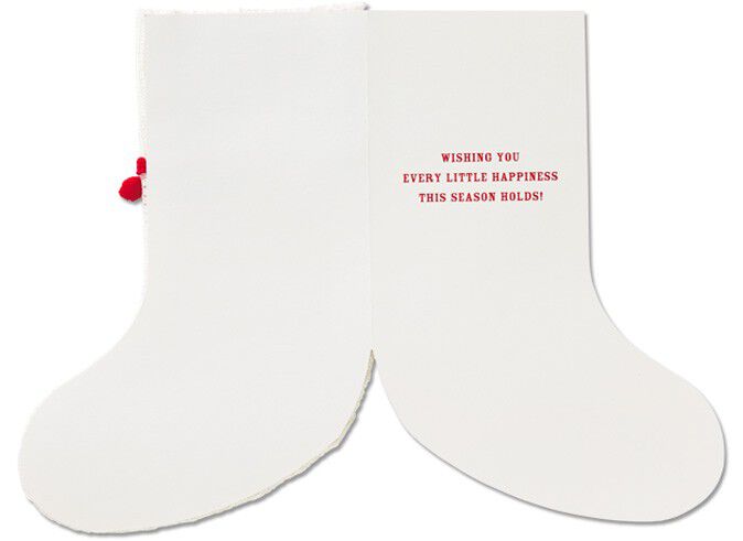 Holiday Stocking Christmas Card