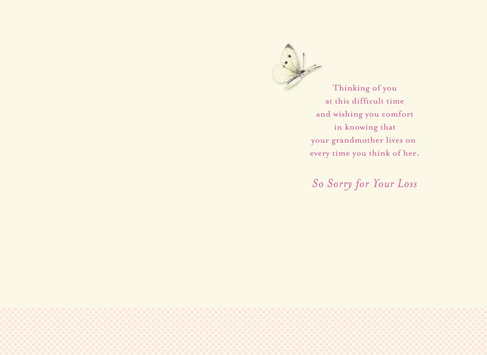 Marjolein Bastin Grandmother Sympathy Card