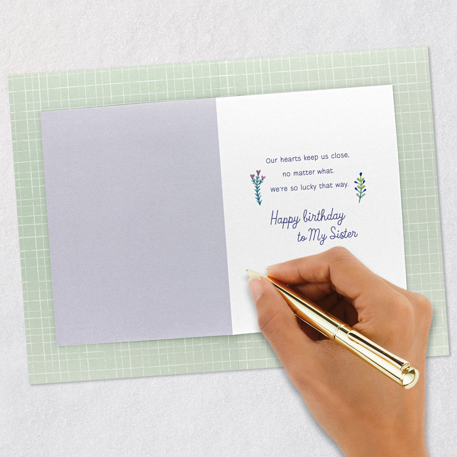 Our Hearts Keep Us Close Birthday Card for Sister, , large image number 6