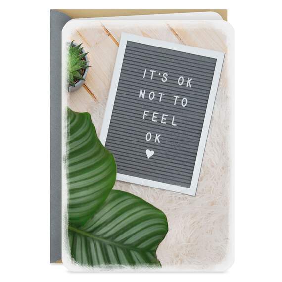 It's OK Not to Feel OK Encouragement Card, , large image number 1