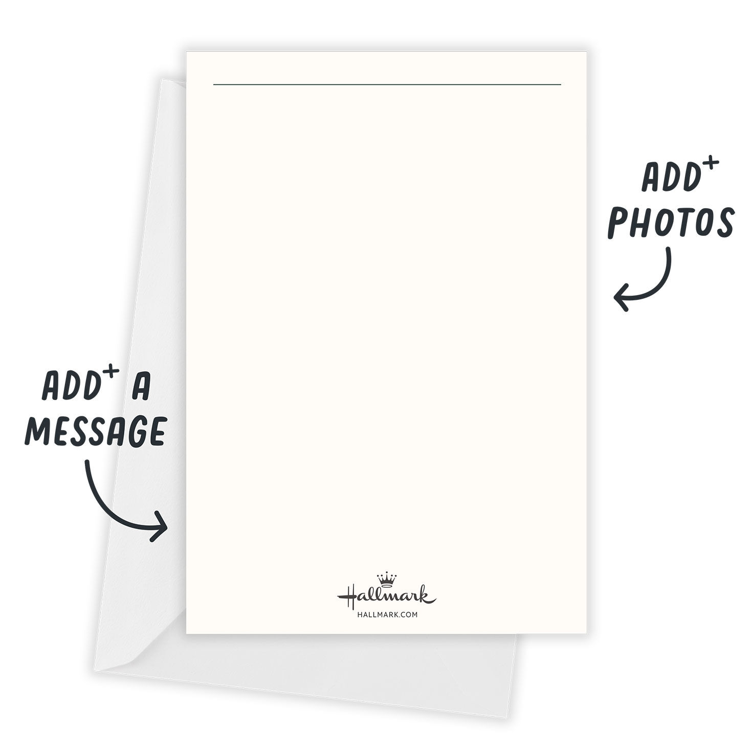 Top Moments Collage Personalized Holiday Photo Card Open Card with Envelope indicating personalization image number 3