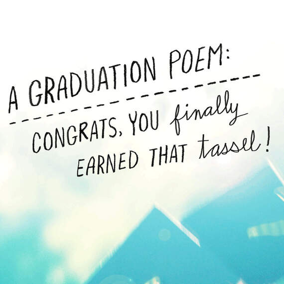 Kicked Some Assel Poem Funny Graduation Card, , large image number 4