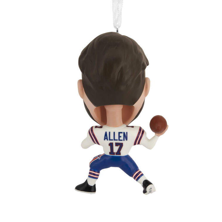 Josh Allen Bobblehead Christmas Ornament back image number 5