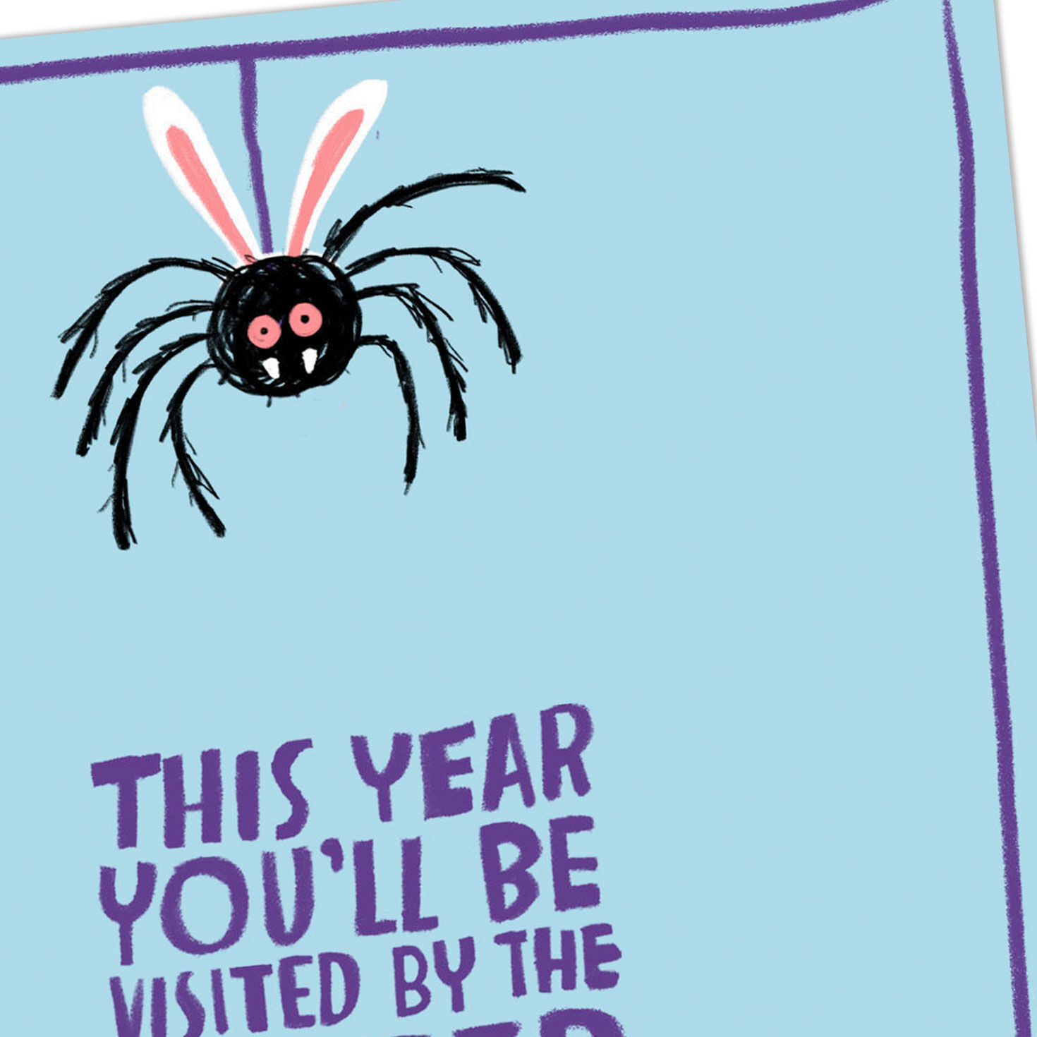 Easter Spider Funny Easter Card Card Front Detail image number 4