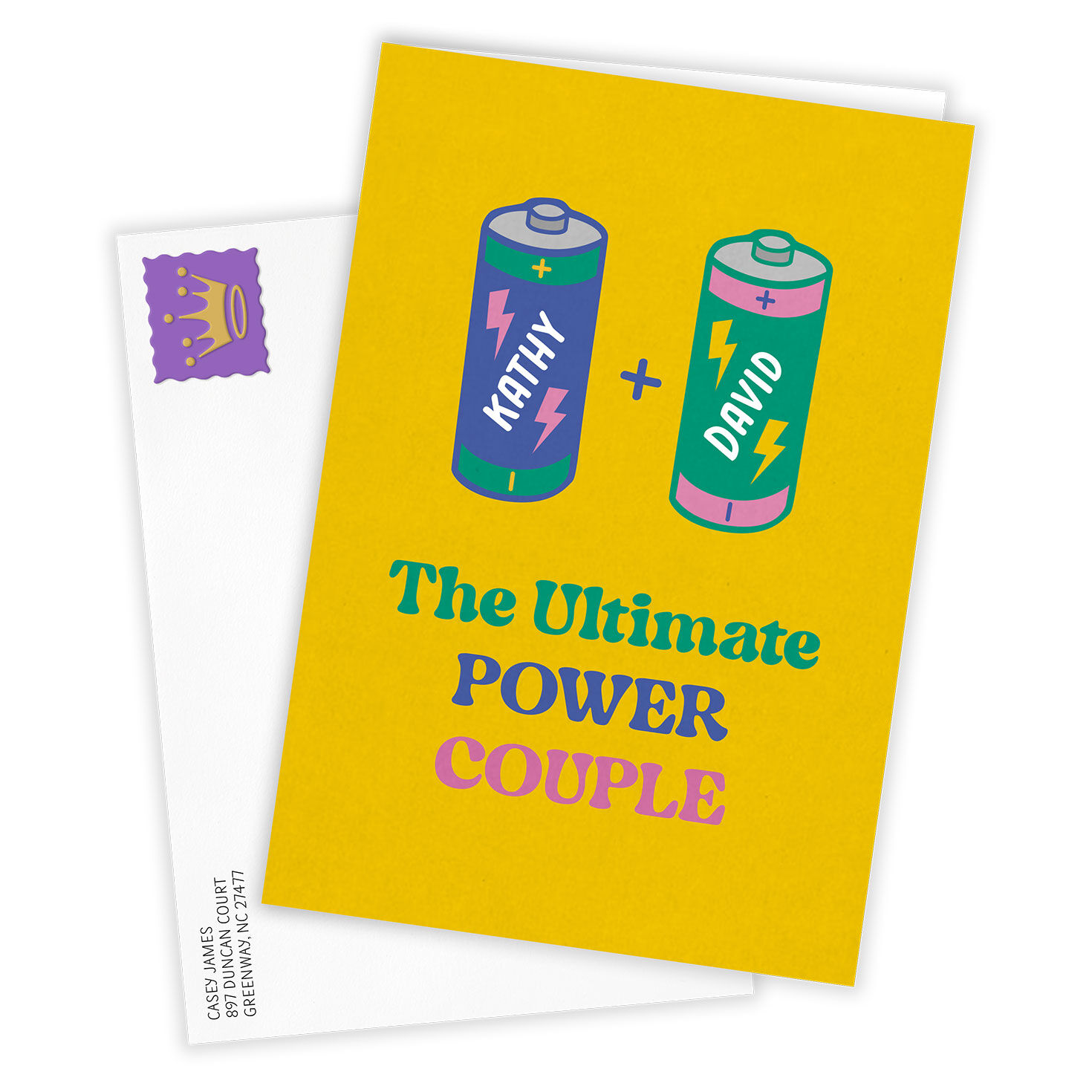 Ultimate Power Couple Custom Anniversary Card, , large image number 2
