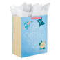 13" Blue Happy Mother's Day Large Gift Bag With Tissue Paper, , large image number 1